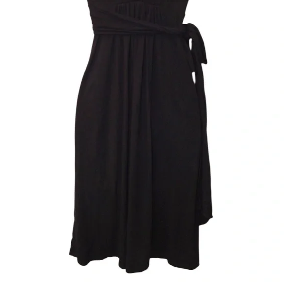 Victoria’s Secret Bra Top Black V-neck Dress with Built In Bra Size Large - Picture 3 of 11